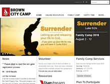 Tablet Screenshot of browncitycamp.org